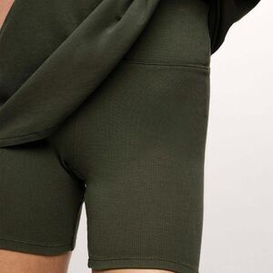NWOT Nuuds Ribbed Olive Green Biker Shorts Size XXXL